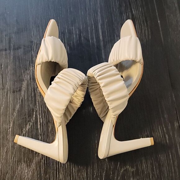 BRAND NEW H&M MULES IMITATION LEATHER OPEN TOE SANDAL - Picture 13 of 16